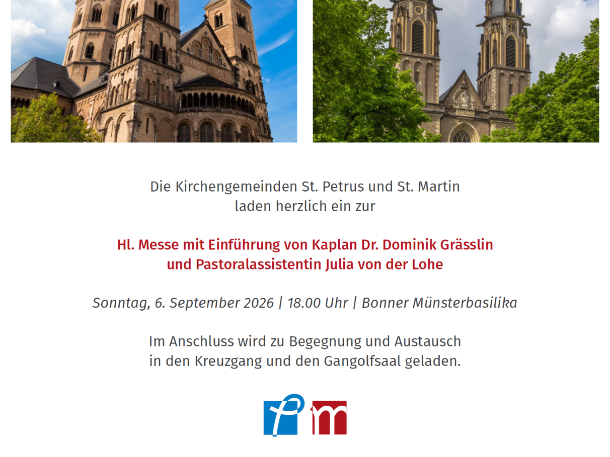 Einladungskarte (c) Bonner Münster Einladungskarte