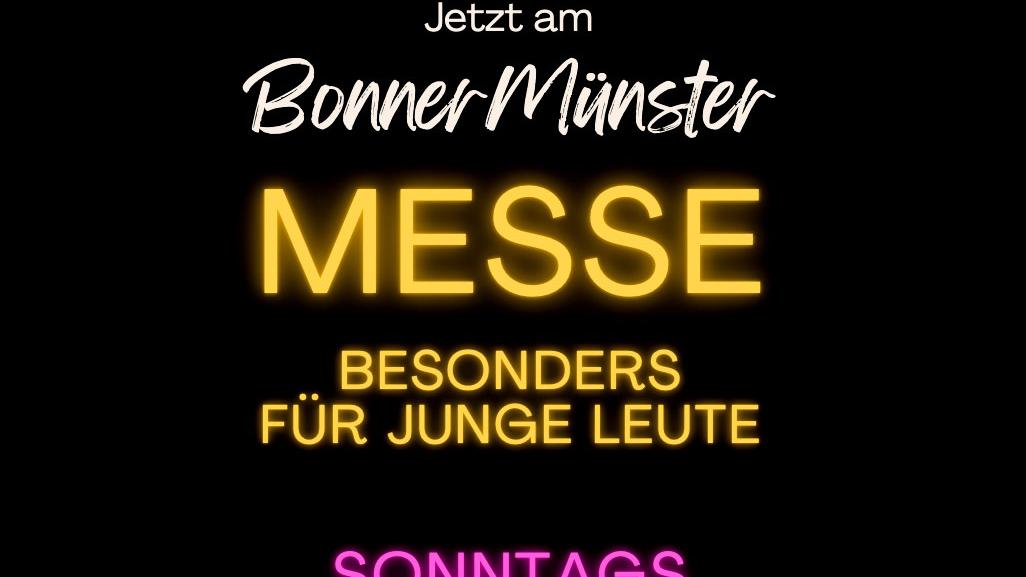 Messe besonders für junge Leute am Bonner Münster