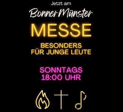 Messe besonders für junge Leute am Bonner Münster